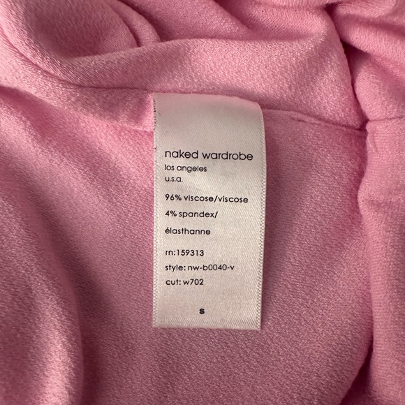 Naked Wardrobe Baby Pink Bodysuit. Size small - Picture 11 of 12